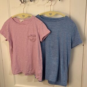Crewcuts Pink and Blue Short Sleeve Tees